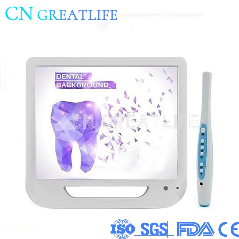 

Dental HD 5.0 Mega Pixels Wifi USB 17inch LCD Monitor Integrated Endoscope Chamber Tools System Intraoral Camera