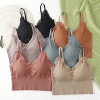 linbaiway seamless lace bras for women push up chest wrap tube top sports fitness underwear vest brassieres girls bralette