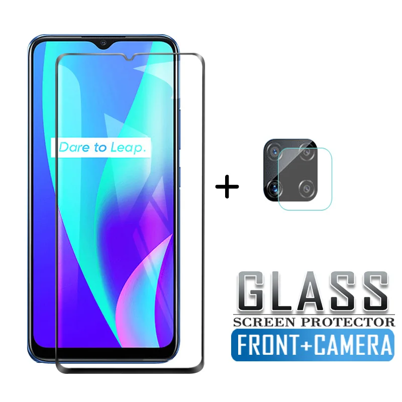 

For realme C15 Tempered glass for OPPO realme C15 C 15 realmec 15 realmeC15 camera screen protector film real me C15 Tremp glass