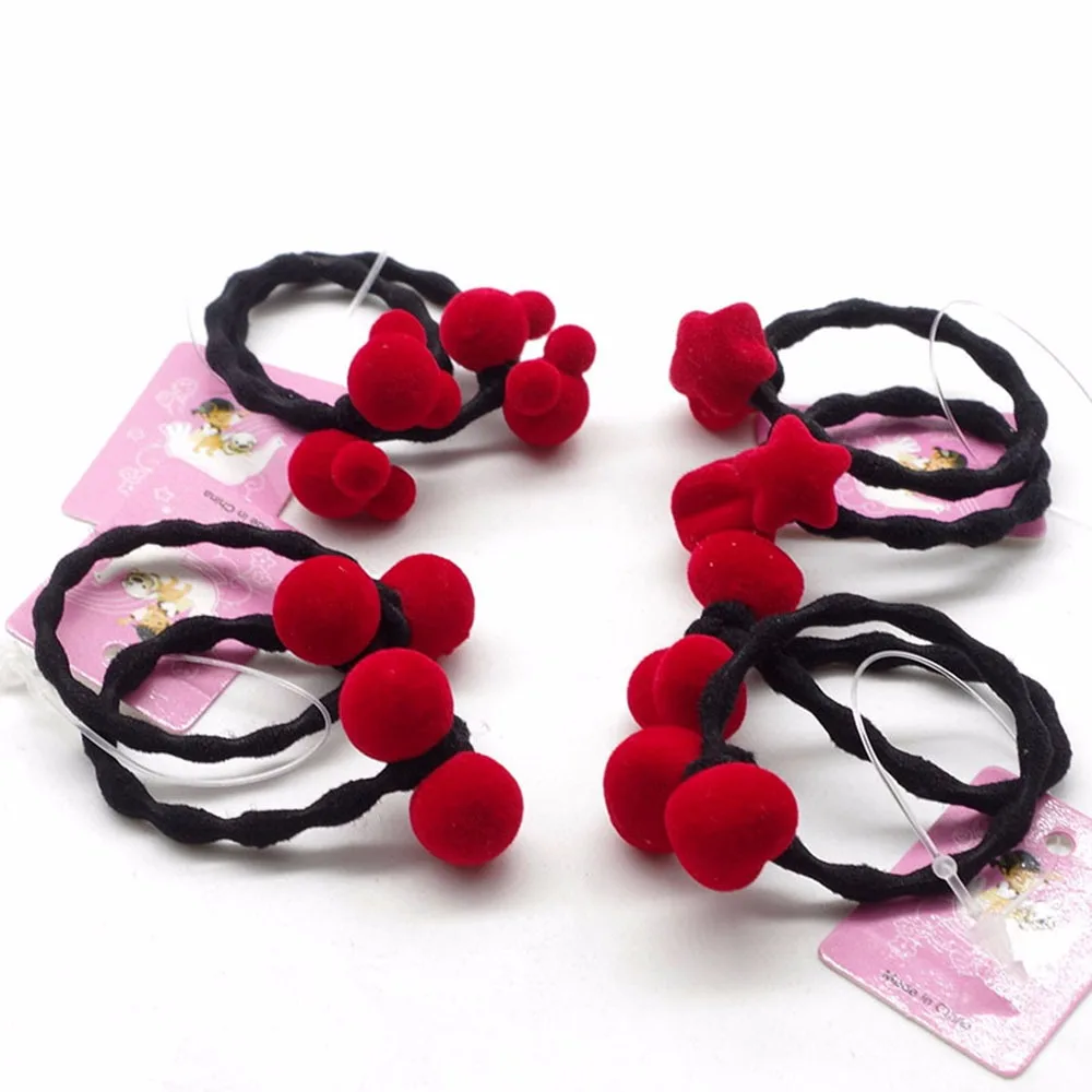 2 шт. Новинка Лидер продаж Детские волос Веревка красная стекаются рисунок