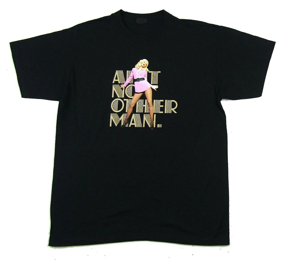 Кристина Агилера нет другого человека назад к основам Тур Черная футболка новая