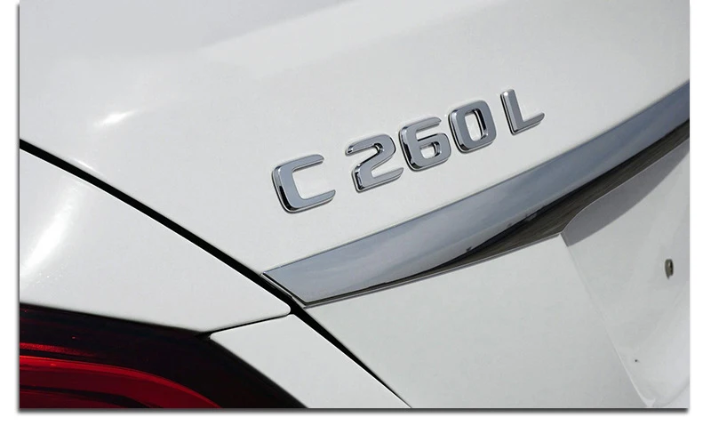 Хромированная эмблема с буквенным номером для Mercedes Benz A C E S CLA CLE CLS gla GLC GLE GLS автомобильный Стайлинг переустановка багажник модель именная наклейка
