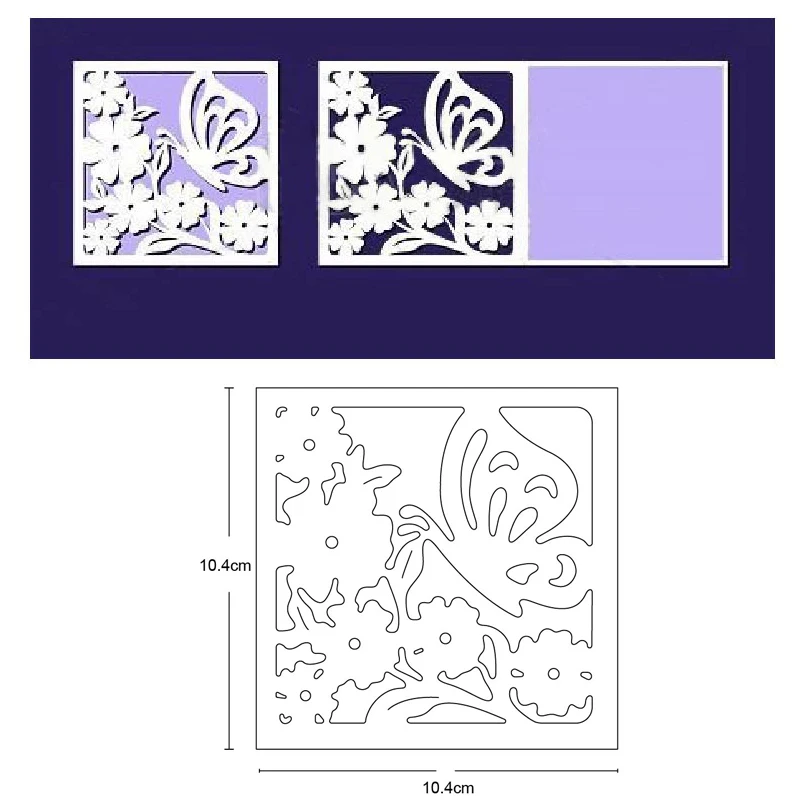 Цветок бабочка рамка металлические штампы вырезанные украшения для