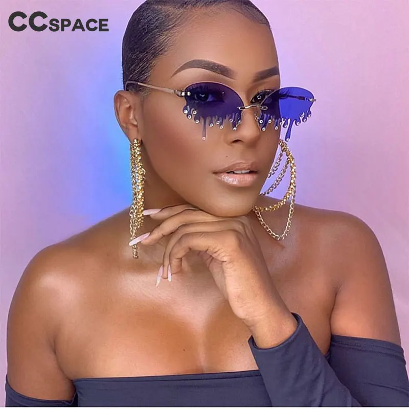 47385 капли воды бриллиант личности Забавный солнцезащитные очки для мужчин и