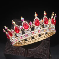 crystal vintage tiaras and crowns menwomen royal queen king pageant prom diadem hair ornaments wedding hair jewelry accessories