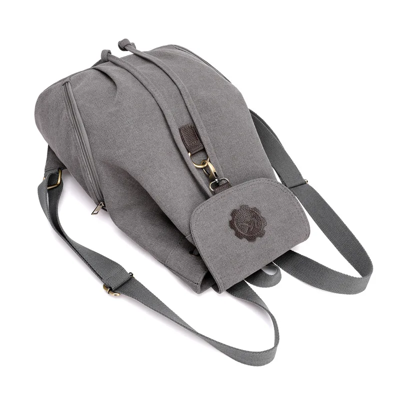 Повседневный холщовый рюкзак KVKY для девушек Многофункциональный школьный ранец