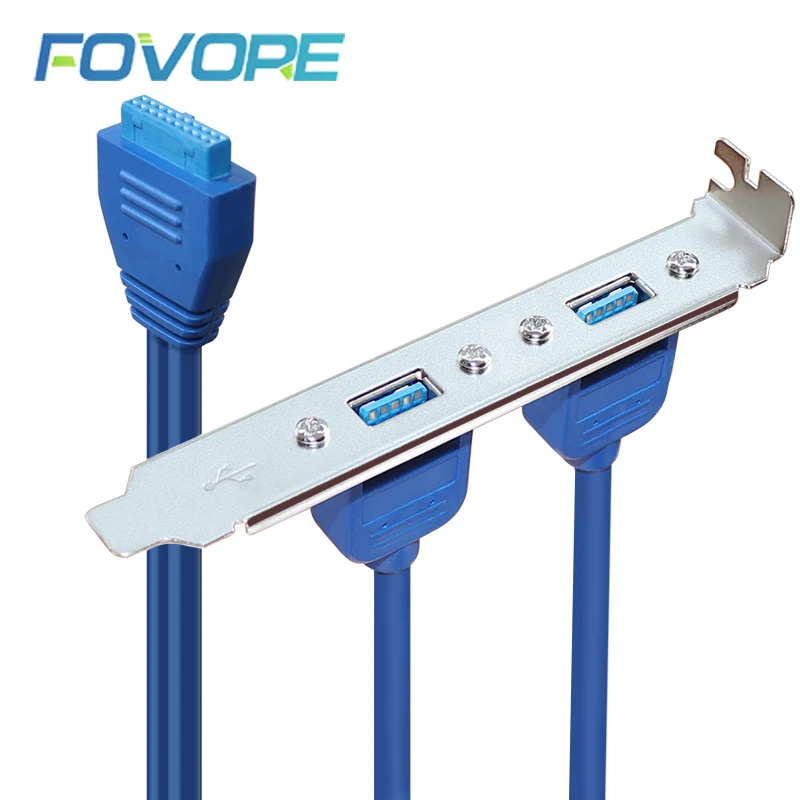 2 порта USB 3 0 женская задняя панель к материнской плате 20pin коннектор кабель