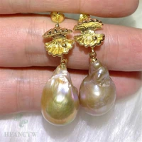 fashion natural multicolor baroque pearl gold stud earrings gift valentines day diy new year holiday gifts beautiful fashion