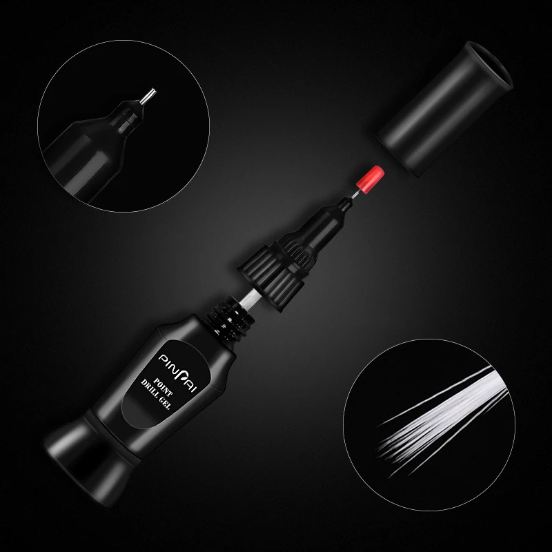 10 мл точечный сверлильный гель клей УФ для ногтей Стразы маникюра украшение с