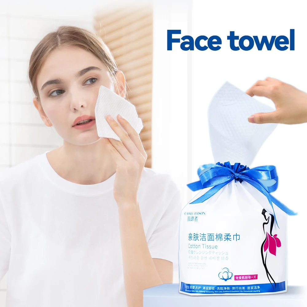 Фото Одноразовые полотенца для лица макияжные ватные диски нетканое полотенце