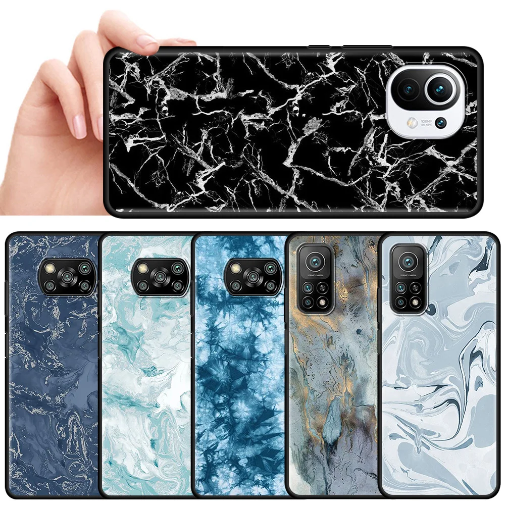 

Luxury Marble Printing Phone Case For Xiaomi Mi 10T Pro 11 Lite 5G Note 10 9T 10T A2 CC9 CC9E 8 11UItra 9 11X Back Cover Shell