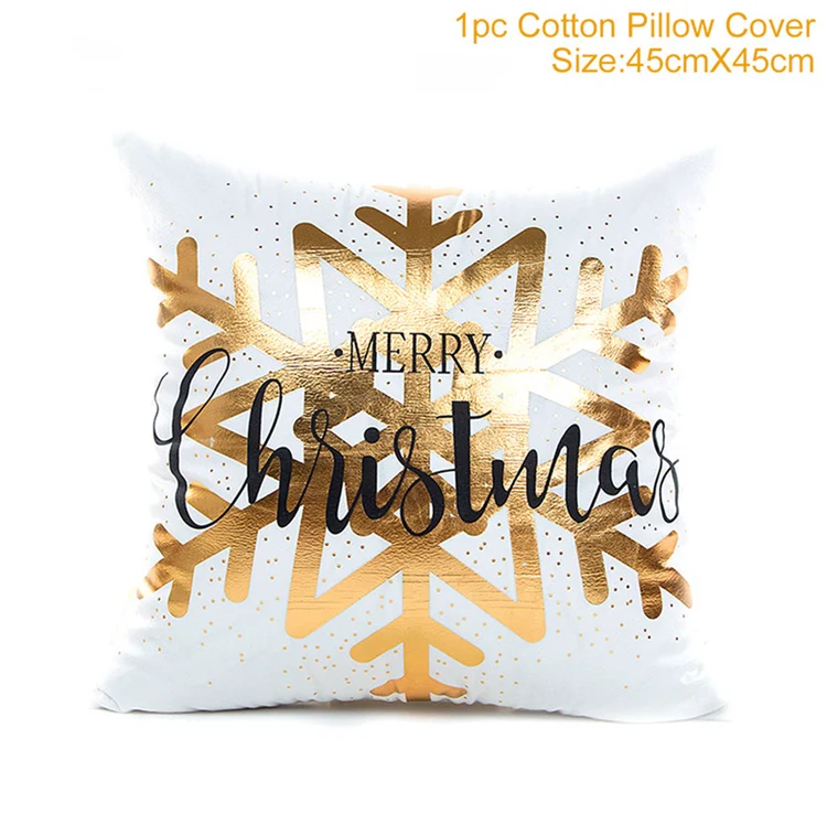 Xmas Pillowcase 34 Рождественская наволочка с орнаментом, Рождественское украшение для дома, Рождественская декорация, Noel Navidad,, новогодний подарок,, Рождественский натальный - Цвет: Xmas Pillowcase 34