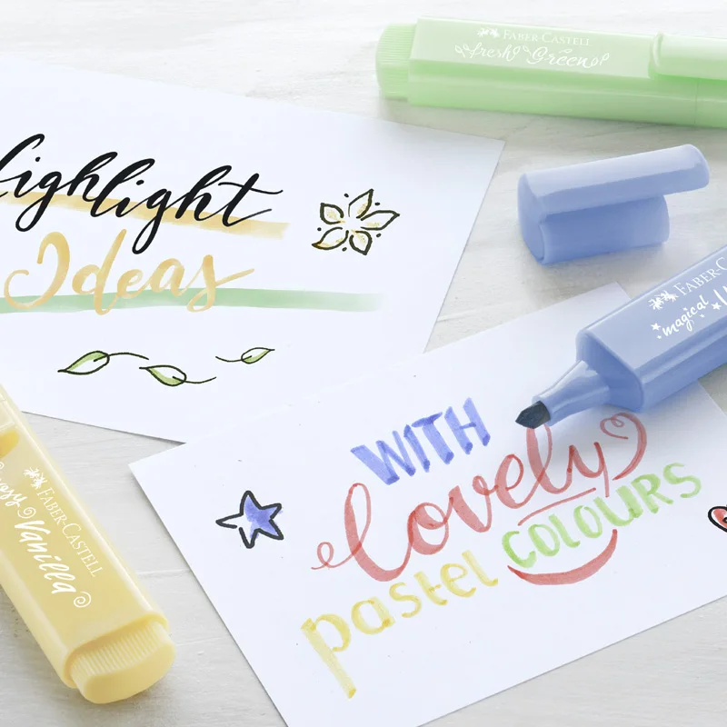 Новинка флуоресцентные маркеры Faber Castell многоцветная ручка милые канцелярские