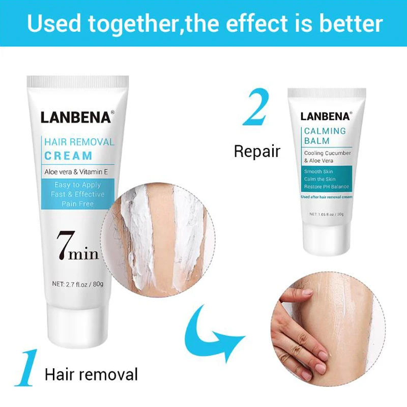 

LANBENA Permanent Hair Removal Cream For Women Armpit Legs Body Depilatory Cream Wax Powerful Underarm Armpit Whitening Cream