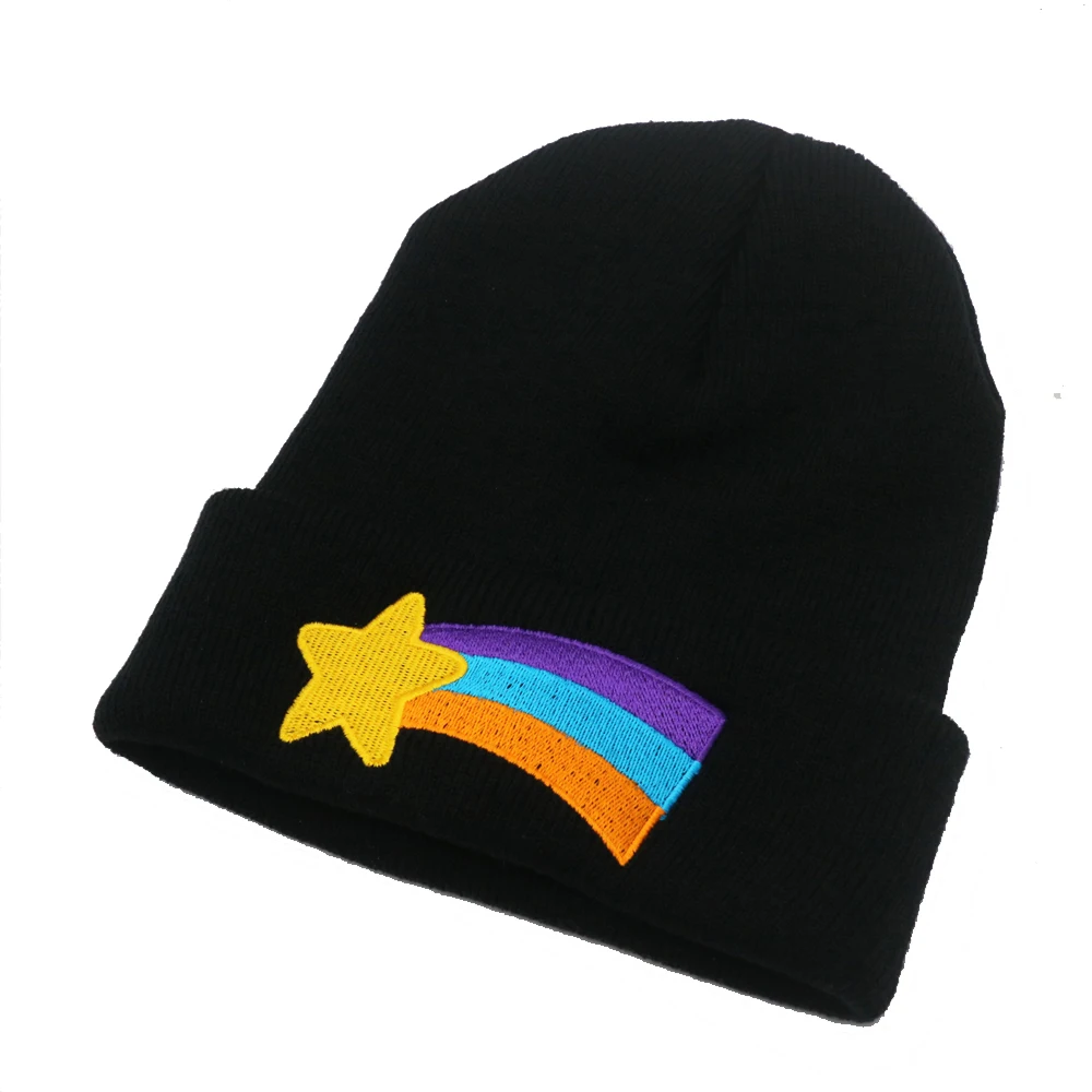 Осень-зима вышивка Радуга Мягкие шапочки шляпы для мужчин и женщин мужский