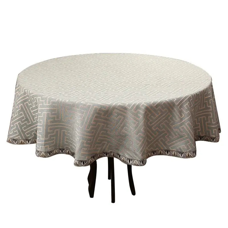 Скатерть для круглого обеденного стола прямоугольная в простом китайском стиле