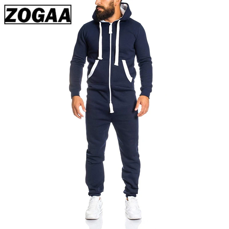 ZOGAA брендовые Новые мужские повседневные комплекты Модные цветные комбинезоны