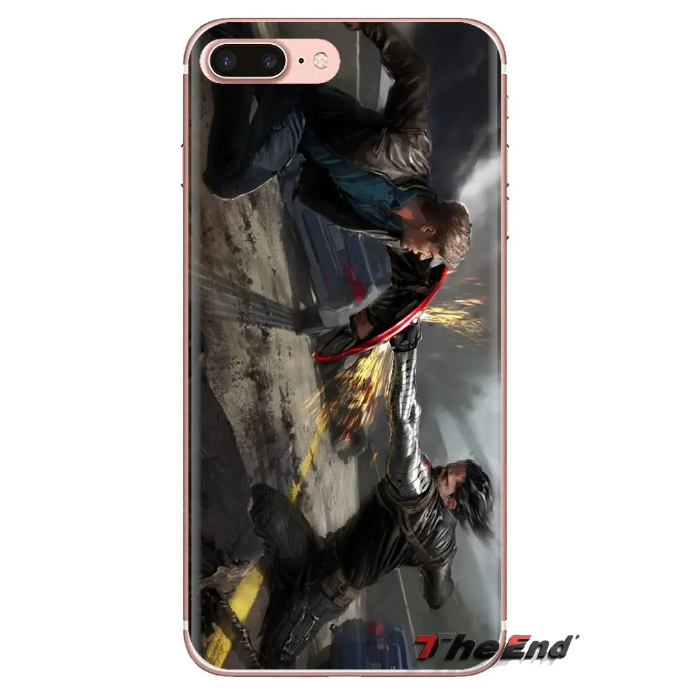 For Samsung Galaxy S2 S3 S4 S5 MINI S6 S7 edge S8 S9 Plus Note 2 3 4 5 8 Coque Fundas Winter Soldier Soft Transparent Shell Case |