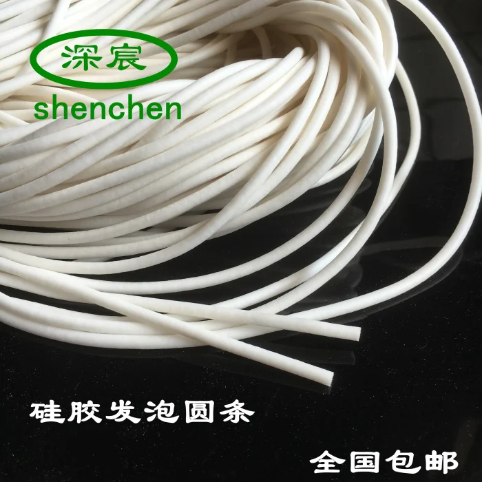 1 м силиконовая пенящаяся лента круглая резина высокотемпературная устойчивая