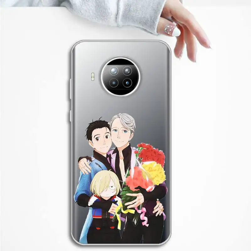

Hot Yuri on Ice anime new Phone Case Transparent for Xiaomi mi Redmi note 10 t 8 9 pro lite 11 Samsung S 8 9 10 20