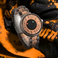 retro wooden watches for men turntable wooden watch full wooden adjustable band mens watch military watches luxury reloj hombre