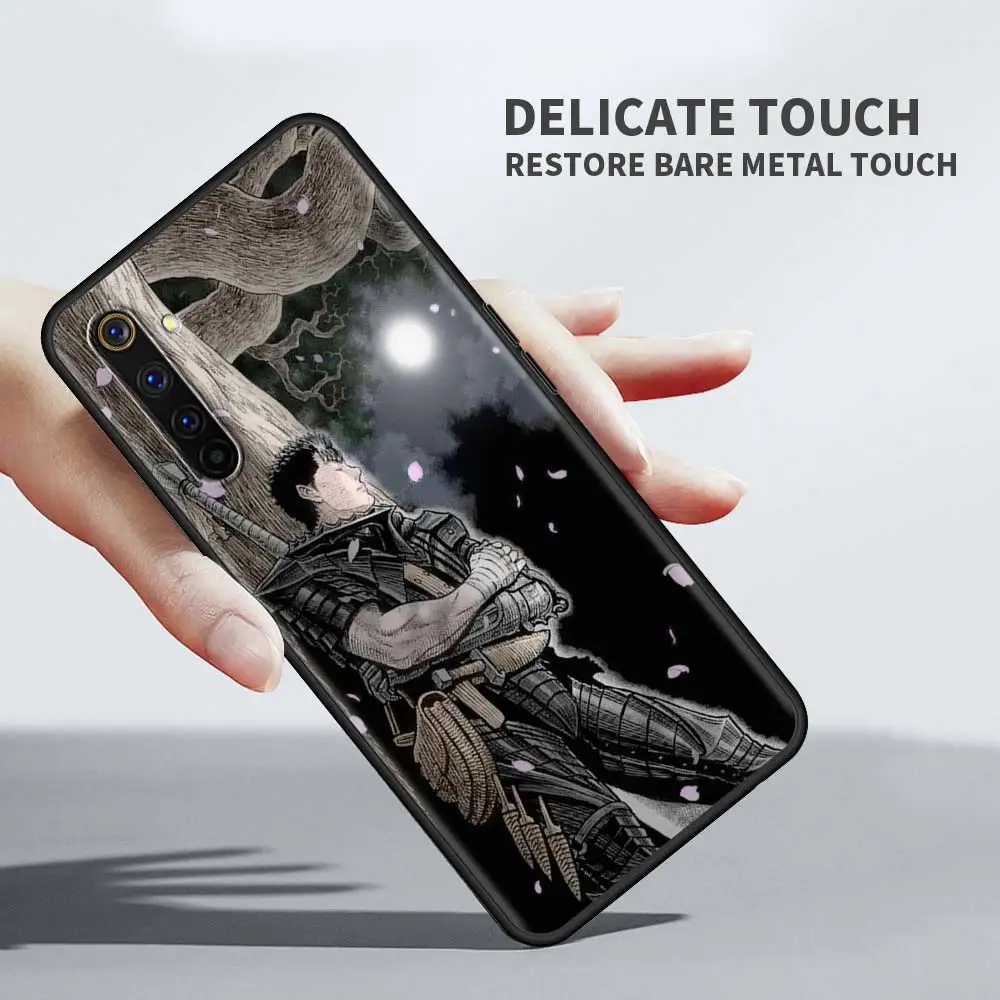 anime berserk guts soft case oppo realme 6 7 c21 c3 xt 8 7i 5 pro a53 a52 a9 2020 a94 a74 5g black silicone phone coque free global shipping