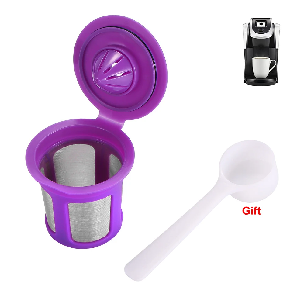 Кофе капсула чашка для K чашки withSpoon многоразового фильтры Нержавеющая сталь