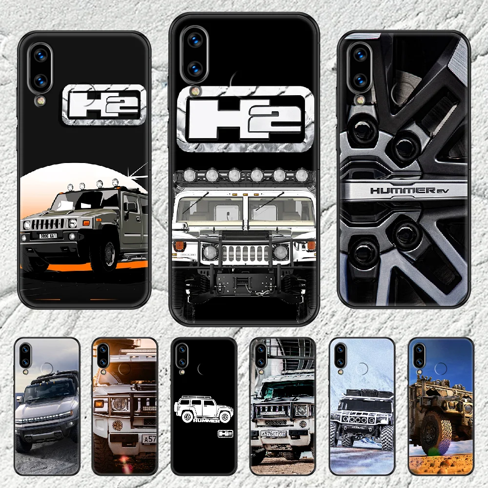 Чехол для телефона с логотипом Hummer H2 Huawei Honor 6 7 8 9 10 10i 20 A C X Lite Pro Play черный
