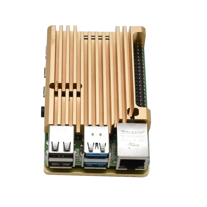 Защитный чехол из алюминиевого сплава для Raspberry Pi 4 Model B Пассивный охлаждающий