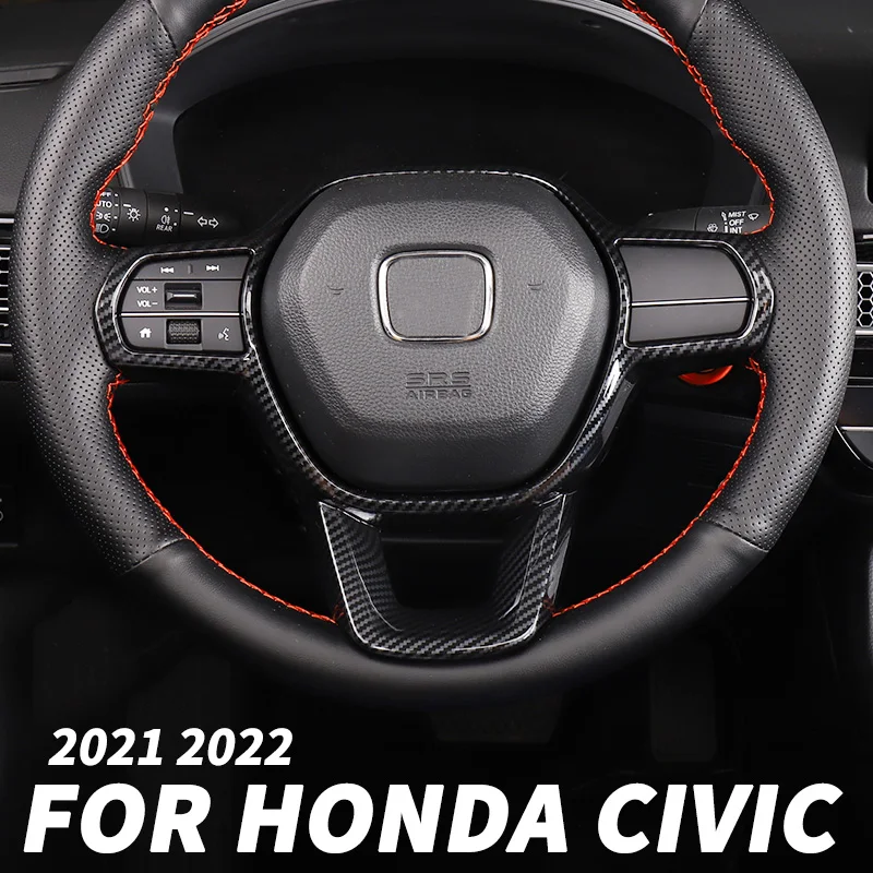 Автомобильные аксессуары, наклейка на кнопки центрального рулевого колеса, Декоративная полоса для Honda Civic 11, установка 2021 2022