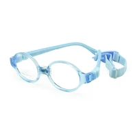 children optical glasses size 38 with sports strap nose pad no screw bendable kids frame teens tr90 silicone safety flexible