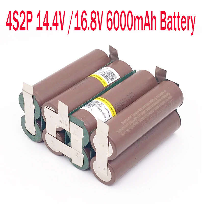 Батарея 18650 hg2 3000 мА/ч 20 Ампер 12 6 V до 25 2 отвертка Сварки полоски для пайки 3S 4S 5S 6S