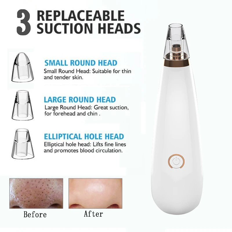 

Electric Blackhead Remover Device Acne Black Spot Extractor Vacuum Suction Deep Cleansing Machine Exfoliating Pore Cleaner NEW