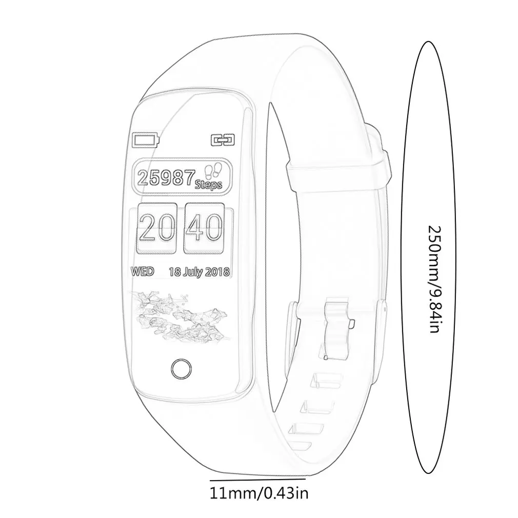 

V8 Smart Bracelet Color Screen Heart Rate Monitoring Multiple Dial Fashion Big Screen Sports Bracelet