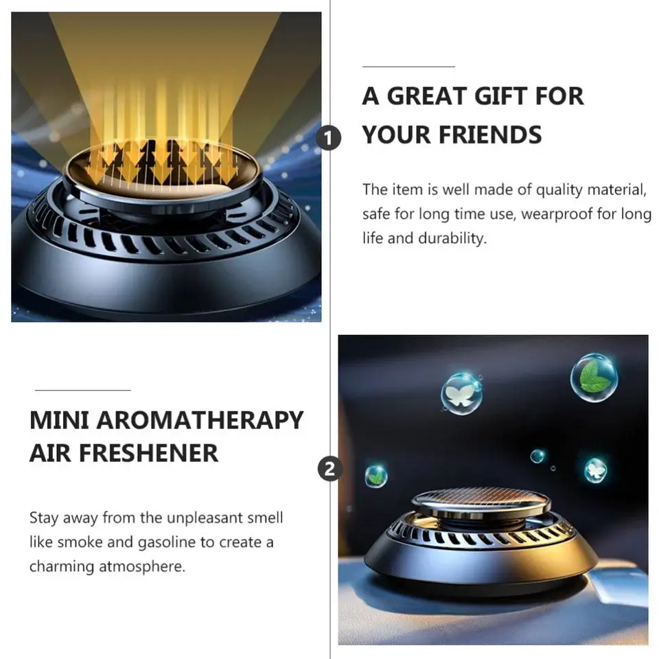 Ароматерапевтический диффузор на солнечной батарее освежитель воздуха для