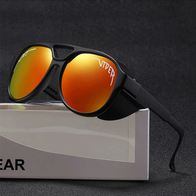 Купи With Box Polarized Driving Sunglasses Cycling Goggle UV400 Lens Mirror Quality Outdoor Frame TR Material Sun Glasses for Men за 524 рублей в магазине AliExpress