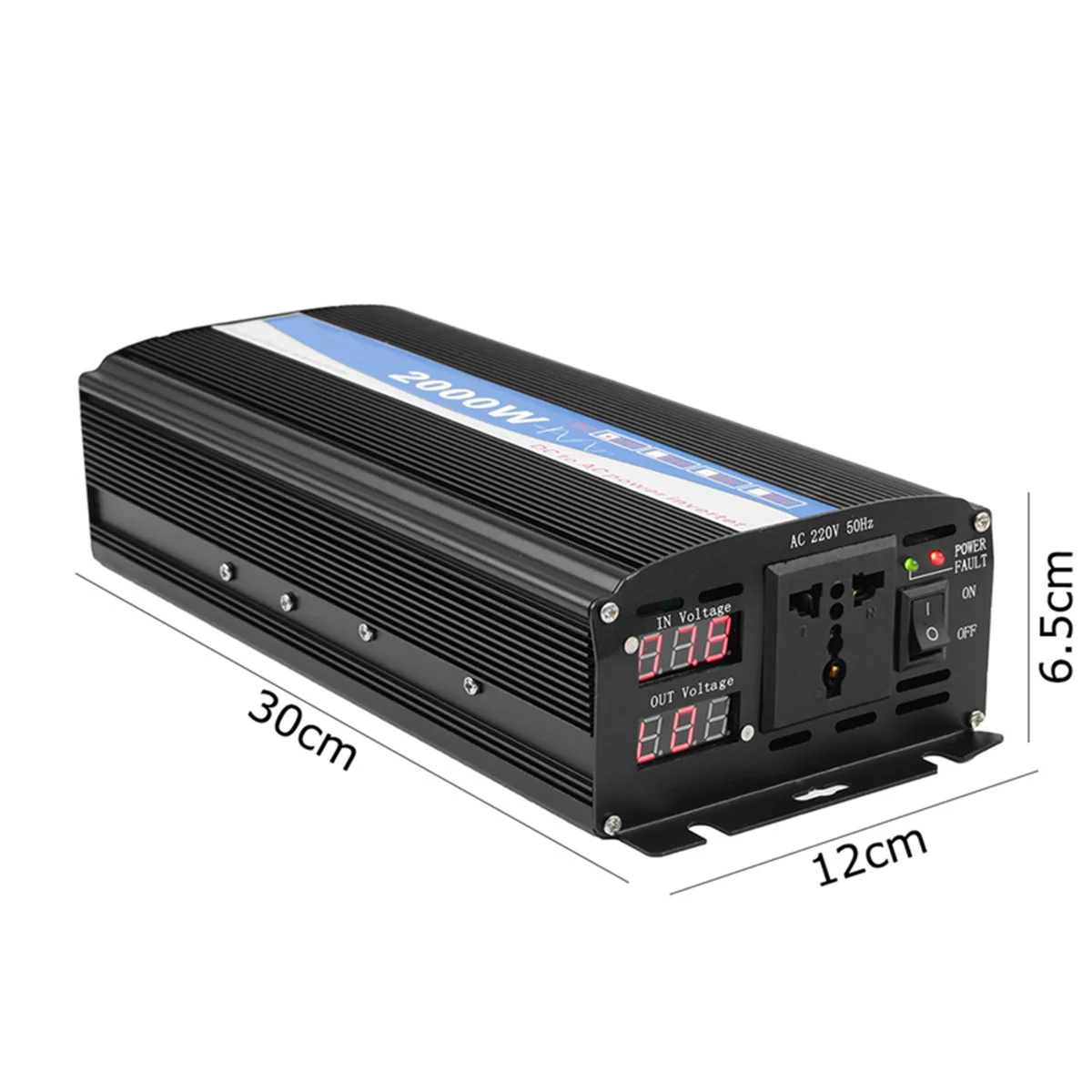 

New Car Inverters 2000W DC 12V to AC 220V Car Power Inverters Transformer 2 LED Display Pure Sine Wave Power Inverter Converters