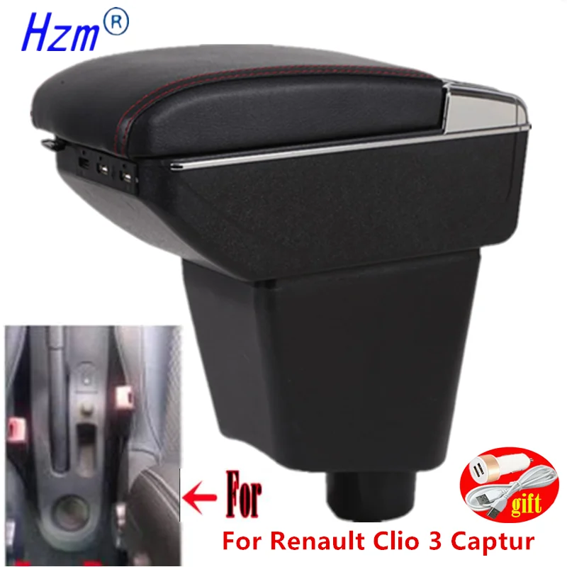 Подлокотник для Renault Clio 3 Captur центральный подлокотник Armres с USB интерфейсом
