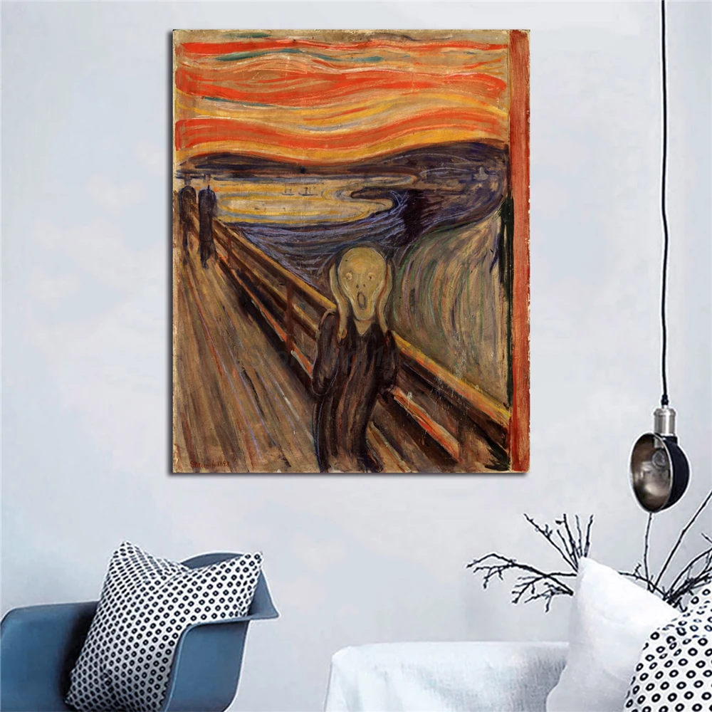Картины на холсте с изображением крика эдвардеса мунчса экспрессионизма