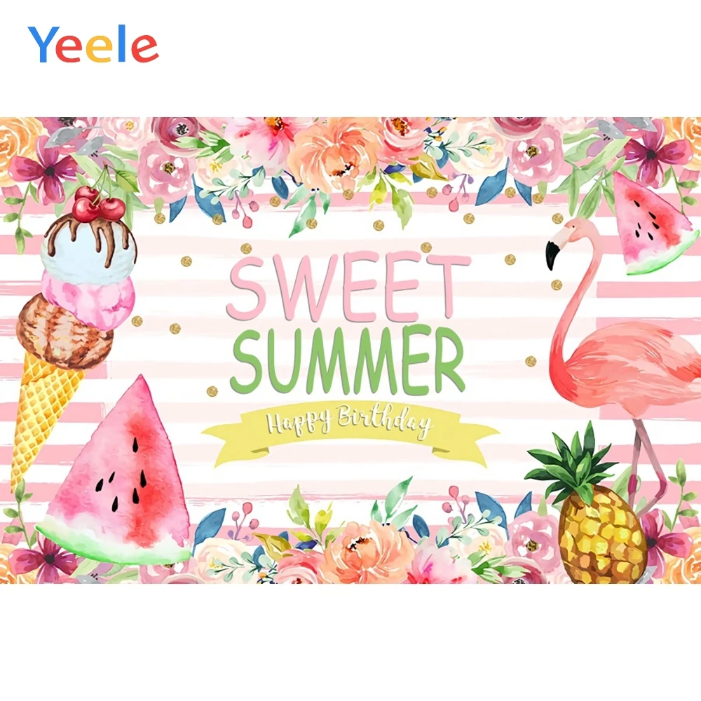 

Милые летние вечерние фоны для фотосъемки новорожденных с цветочным принтом и фруктами на заказ для фотостудии