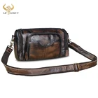 Мужская Дизайнерская Сумка через плечо из натуральной кожи для путешествий и колледжа, модная сумка-мессенджер через плечо, ранец для школьников и студентов, b258