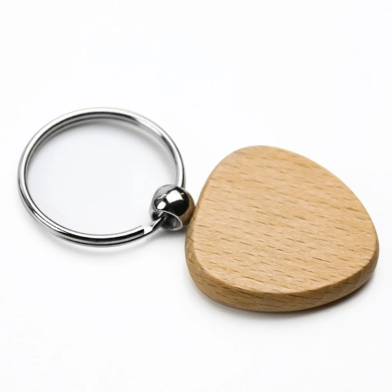 Пустая деревянная цепочка для ключей с символом христианской рыбы сделай сам