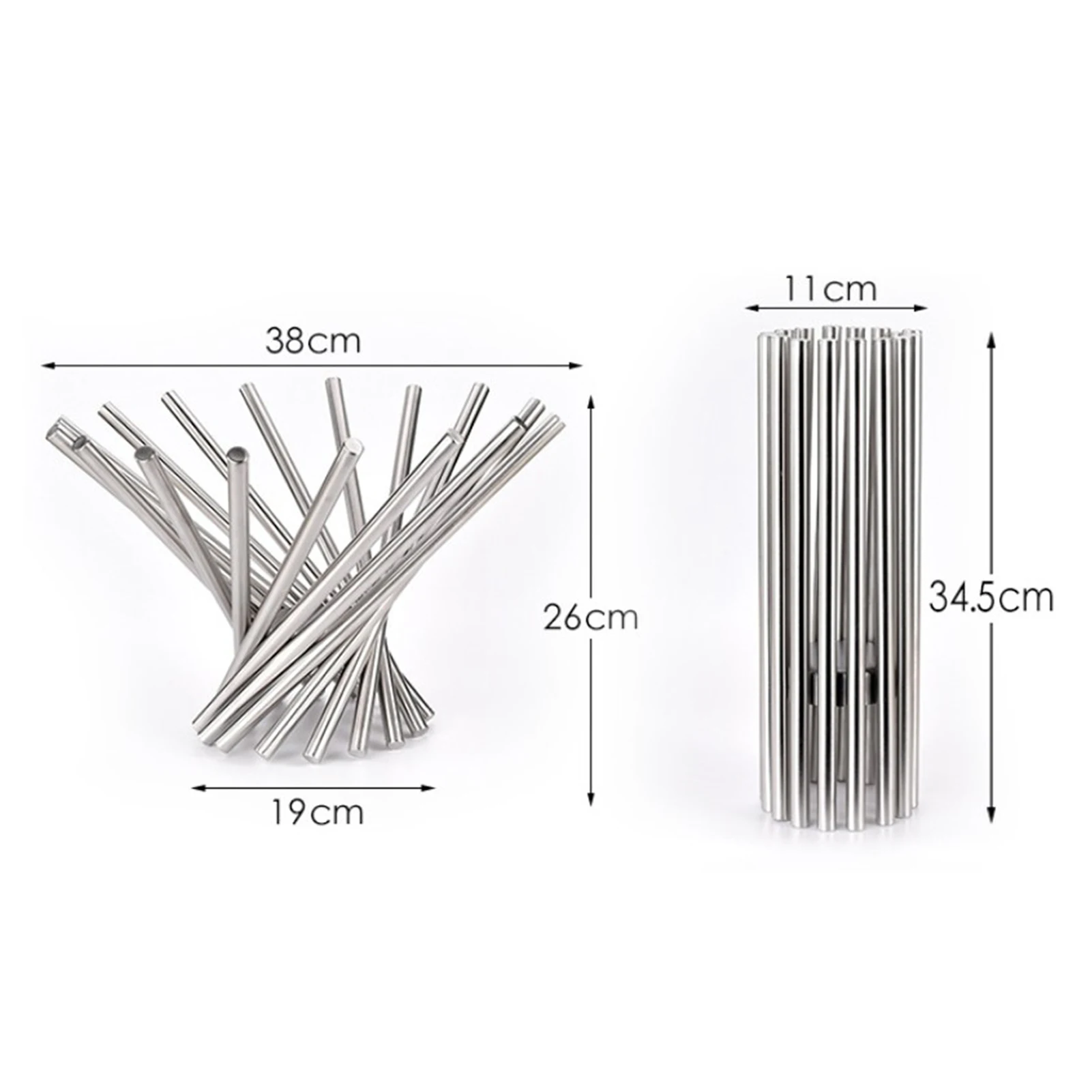 

Creative Stainless Steel Kitchen Accessories Fashion Fruit Bowl Basket Tray Storage Household Strainer Rotate Fold 45a