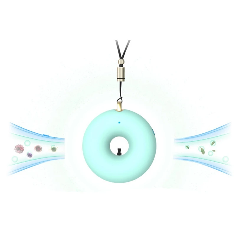 

Wearable Air Purifier Necklace Portable USB Negative Ion Low Noise