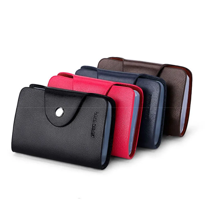 

22/40 Bits Card Holder Genuine Leather Vintage Women Case Passport Men Cover Credit Card Id Bank Wallet for Driver's Documents