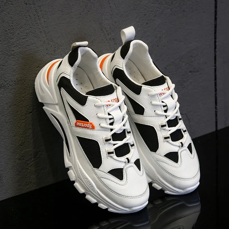 

Winter Casual Shoes Men 2020 Stylish Designer Sneakers Black White Walking Footwear Breathable Mesh Sneakers Mens Shoes Man