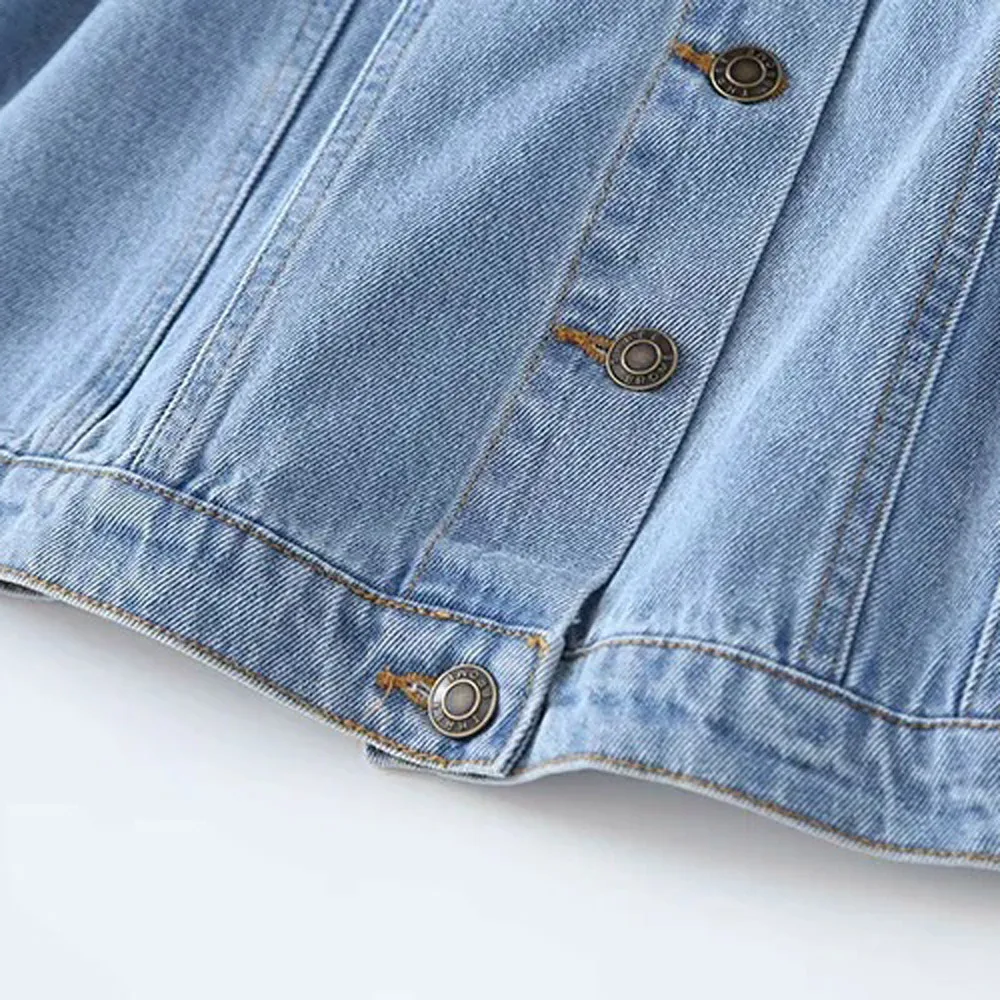 

2021 Spring Chic Korean Casual Long Sleeve Denim Dress Female Loose Black Blue Lapel High Waist Single-breasted Denim Dress