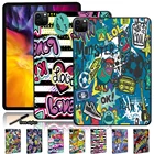 Жесткий чехол для планшета ipad, чехлы для Apple IPad Pro 11 дюймов (201820202021)iPad Pro 9,7 дюймаPro 2-го поколения 10,5 дюйма, чехол с граффити и ручкой