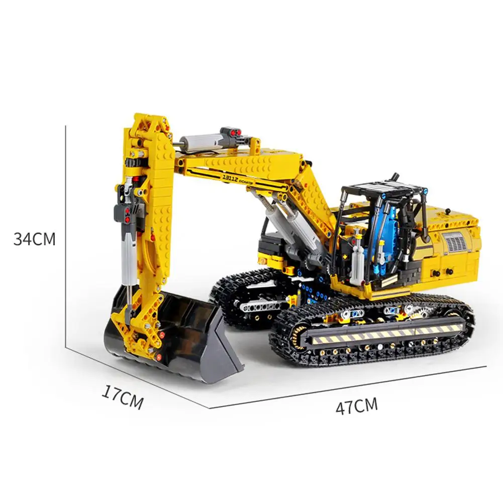 RCtown 1830 шт RC экскаватор электрический трек автомобиль 2 в 1 строительные блоки