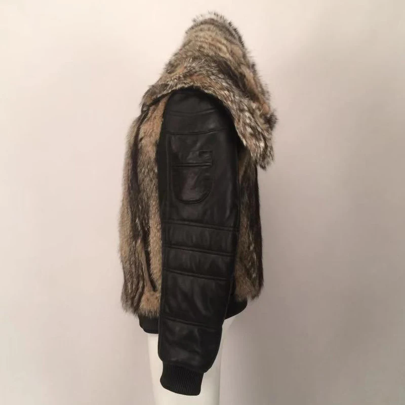 Куртка мужская зимняя из искусственной кожи теплая K29A |